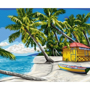 Картина по номерам "Райский островок"