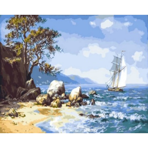 Картина по номерам "Ветер с моря"