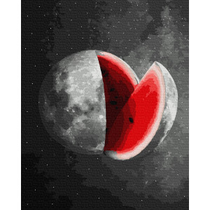 Картина по номерам "Арбузная луна"