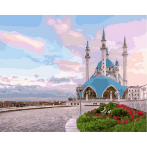 Картина по номерам "Мечеть в лучах рассвета"