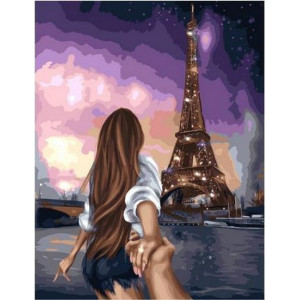 Картина по номерам "Следуй за мной. Париж"