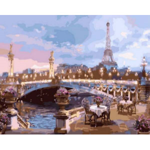 Картина по номерам "Вечер в Париже"
