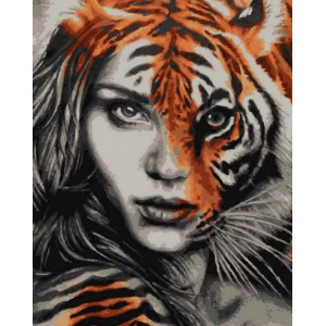 Картина по номерам "Тигрица"