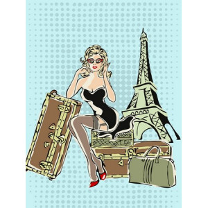 Картина по номерам "Париж ждет меня"