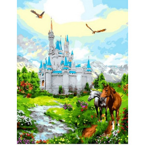 Картина по номерам "Белый замок"