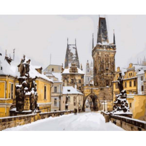 Картина по номерам "Карлов мост зимой, Прага"