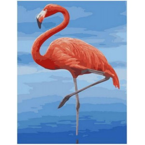 Картина по номерам "Грациозный фламинго"