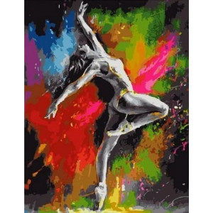 Картина по номерам "Танец в красках"