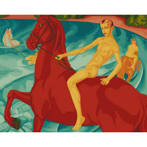 Картина по номерам "Купание красного коня"