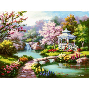 Картина по номерам "Весенний парк"
