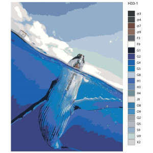 Картина по номерам "Кит"