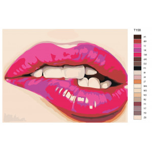 Картина по номерам "Дерзкие губы"