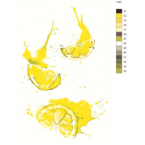 Картина по номерам "Кислі лимони"