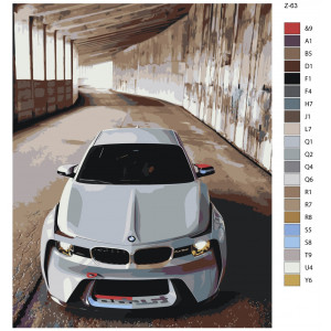 Картина по номерам "BMW 2002"