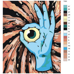 Картина по номерам "Око"