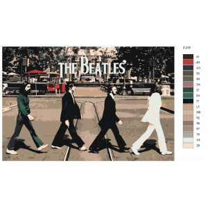 Картина по номерам "The Beatles"