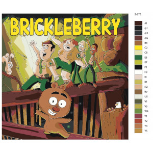 Картина по номерам "Brickleberry"