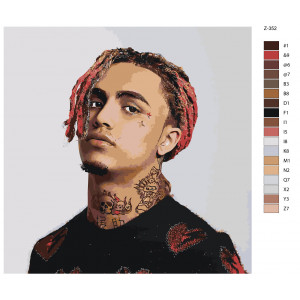 Картина по номерам "Lil Pump"