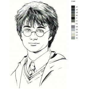 Картина по номерам "Гарри Поттер - Дэниэл Рэдклифф"