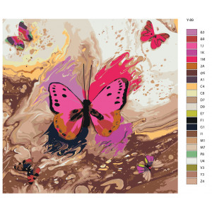 Картина по номерам "Метелики"