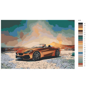 Картина по номерам "BMW Z4"