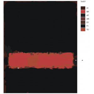 Картина по номерам "Репродукція Марка Ротко - чорний червоний чорний"