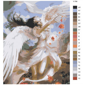 Картина по номерам "Чарующий Ангел"