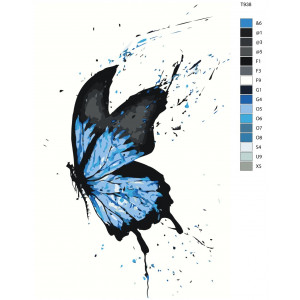 Картина по номерам "Бабочка"