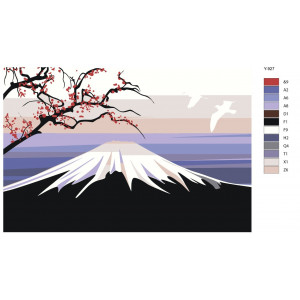 Картина по номерам "Гора Фудзи"
