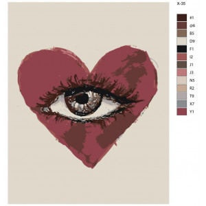 Картина по номерам "Глаз сердца"