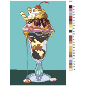 Картина по номерам "Мороженое"