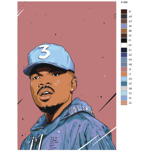 Картина по номерам "Chance the Rapper"