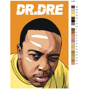 Картина по номерам "Dr. Dre"