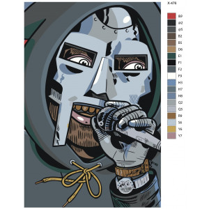 Картина по номерам "MF Doom"