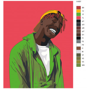 Картина по номерам "Репер Lil Yachty"