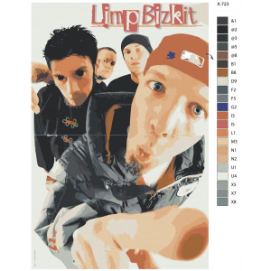 Картина по номерам "Рок гурт Limp Bizkit"