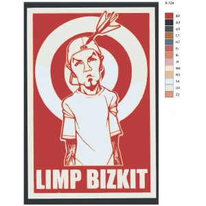 Картина по номерам "Рок группа Limp Bizkit"