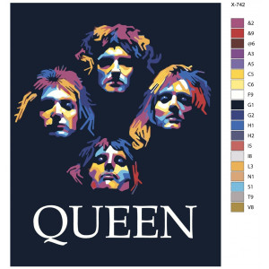 Картина по номерам "Рок-група Queen"