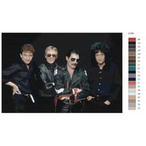 Картина по номерам "Рок-группа Queen"
