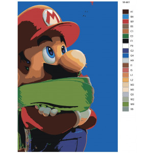 Картина по номерам "Супер Марио"