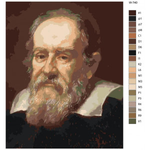 Картина по номерам "Галілео Галілей"