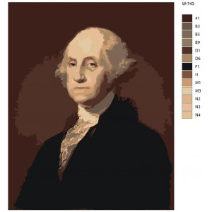 Картина по номерам "Джордж Вашингтон"