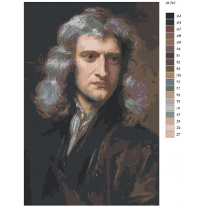 Картина по номерам "Ісаак Ньютон"