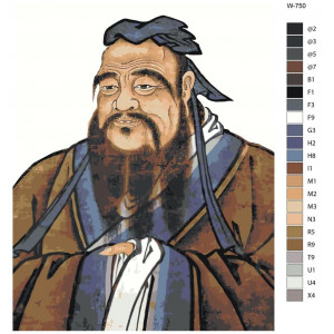 Картина по номерам "Конфуций"