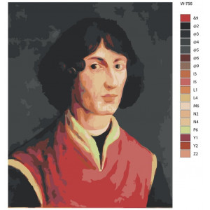 Картина по номерам "Николай Коперник"