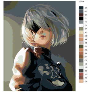 Картина по номерам "Гра Nier Automata. 2B"