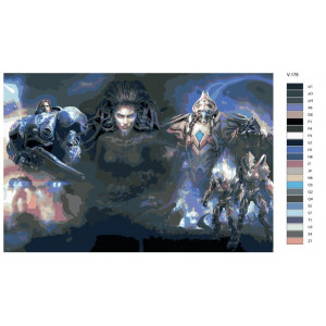 Картина по номерам "Гра StarCraft"