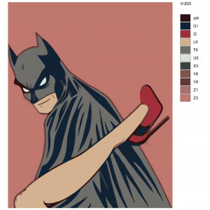 Картина по номерам "Бэтмен"