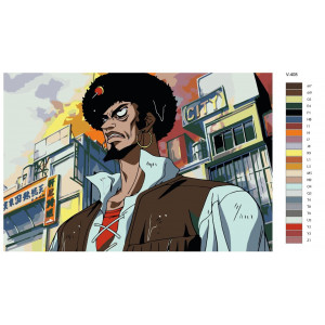 Картина по номерам "Аниме: Ковбой Бибоп (Cowboy Bebop). Абдул Хаким (Abdul Hakim)"