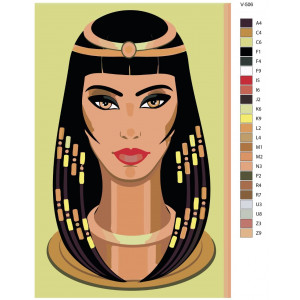 Картина по номерам "Египетская жрица"